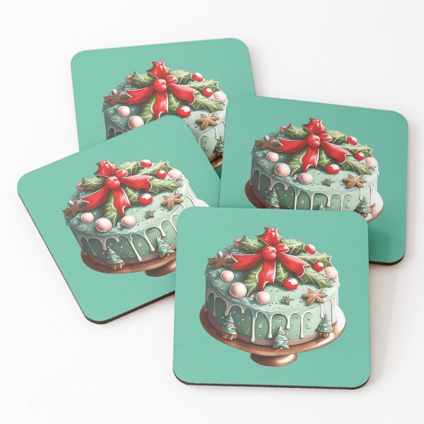 Item preview, Merry Christmas | Christmas Tree Cake  designed and sold by StarryHeavens.