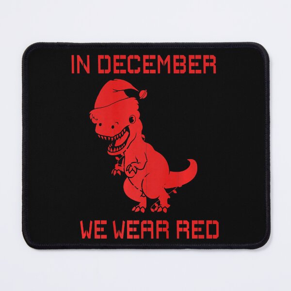 Item preview, In December We Wear Red HIV Awareness Dino Santa Christmas designed and sold by EagmianPheolea.