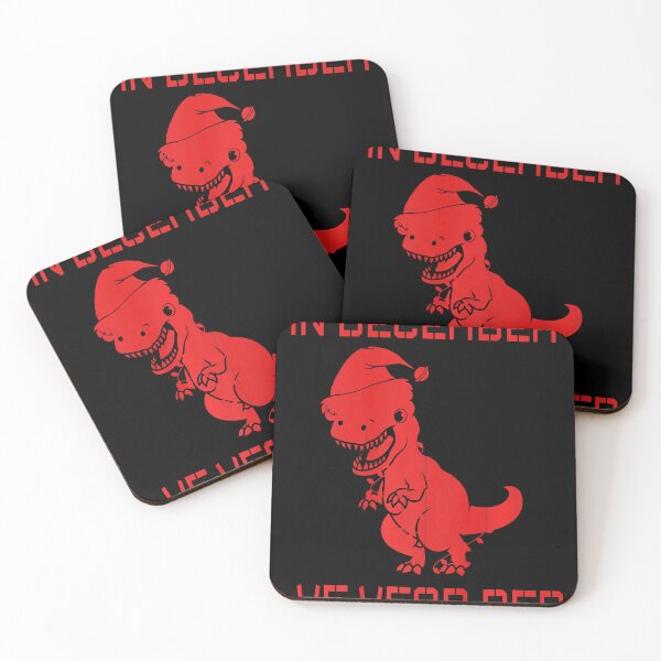Item preview, In December We Wear Red HIV Awareness Dino Santa Christmas designed and sold by EagmianPheolea.