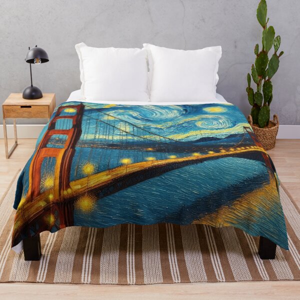 Item preview, The Golden Gate Bridge meets Starry Night designed and sold by Moodific.