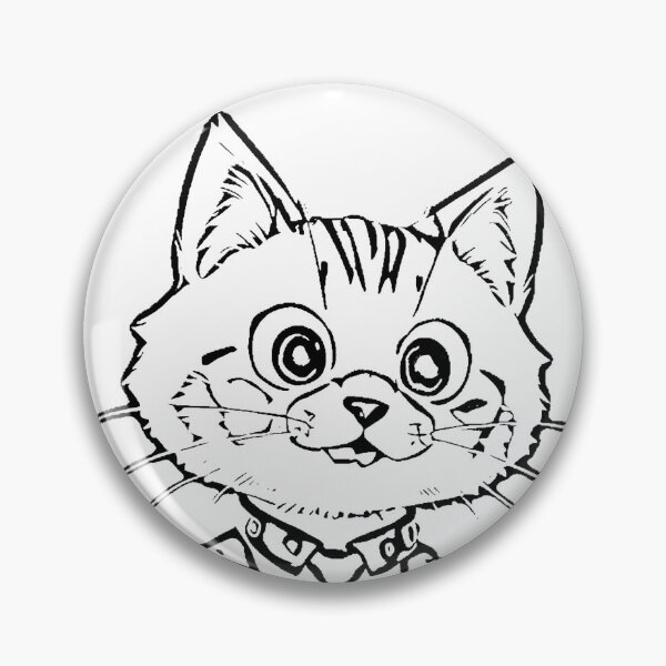 Item preview, Whimsical Black and White Cat with Playful Details designed and sold by SirZeus.