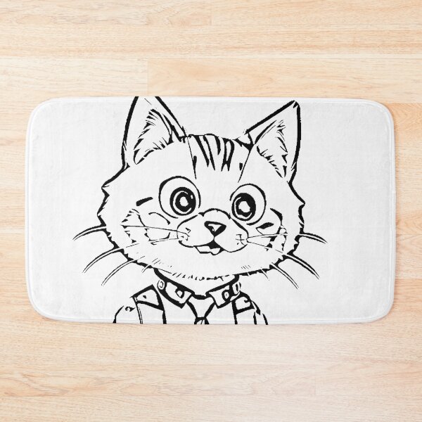 Item preview, Whimsical Black and White Cat with Playful Details designed and sold by SirZeus.