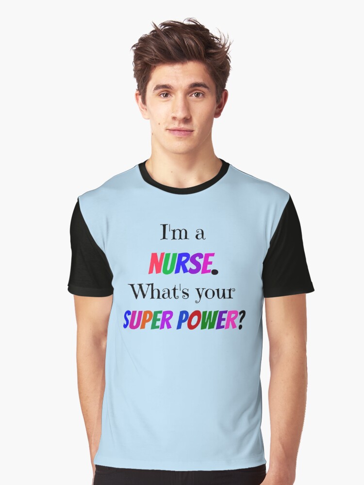 black nurse superhero shirt