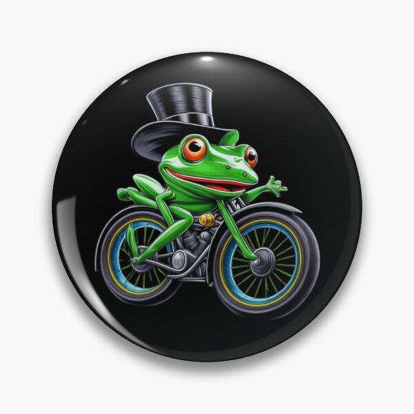 Item preview, Cut funny toad on bike " funny  Frog pose  designed and sold by Obinne.