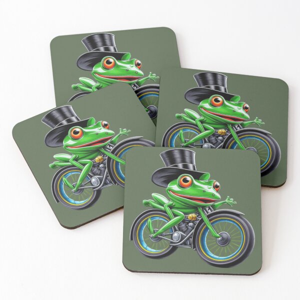 Item preview, Cut funny toad on bike " funny  Frog pose  designed and sold by Obinne.