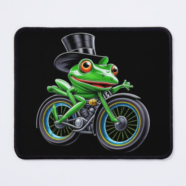 Item preview, Cut funny toad on bike " funny Frog pose designed and sold by Obinne.