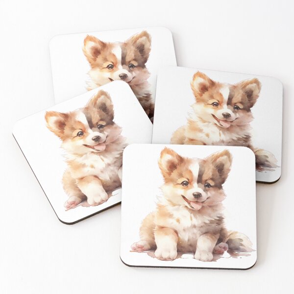 Item preview, Cute Puppy with Playful Spirit and Wagging Joy designed and sold by LittleLuvies.