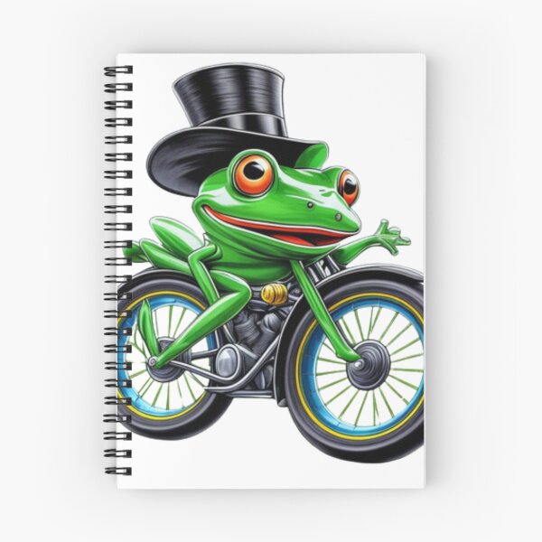 Item preview, Cut funny toad on bike " funny  Frog pose  designed and sold by Obinne.