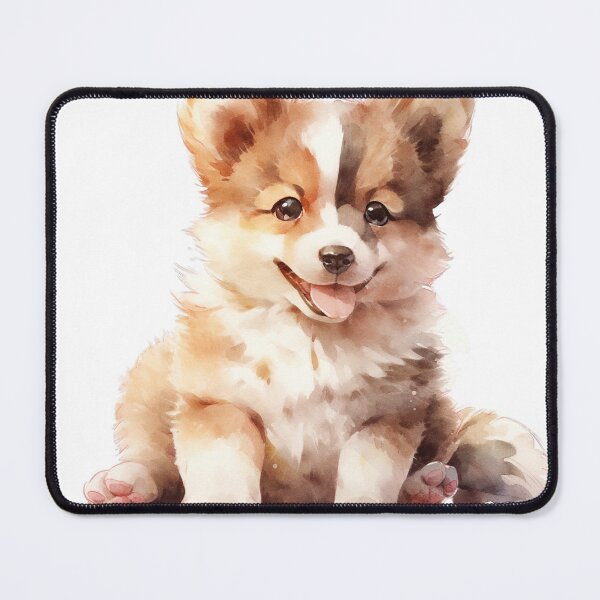 Item preview, Cute Puppy with Playful Spirit and Wagging Joy designed and sold by LittleLuvies.