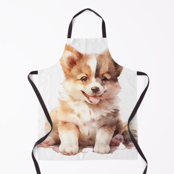 Item preview, Cute Puppy with Playful Spirit and Wagging Joy designed and sold by LittleLuvies.