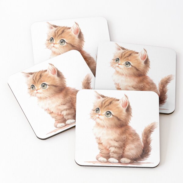 Item preview, Cute Innocent Kitten's Inquisitive Stare designed and sold by LittleLuvies.