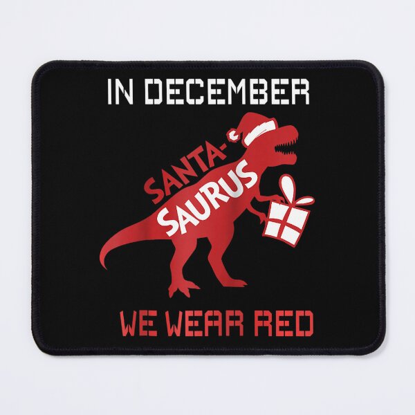 Item preview, In December We Wear Red HIV Awareness Dino Santa Christmas Raglan Baseball Tee designed and sold by EagmianPheolea.