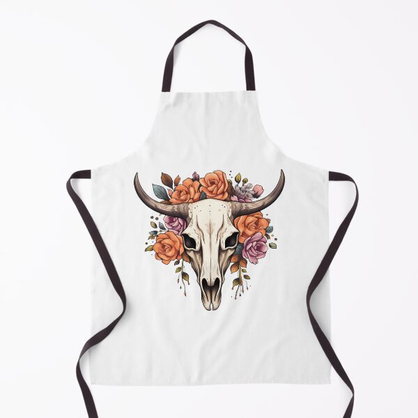 Item preview, Rustic Floral Ranch Boho Cow Skull designed and sold by meganohm.
