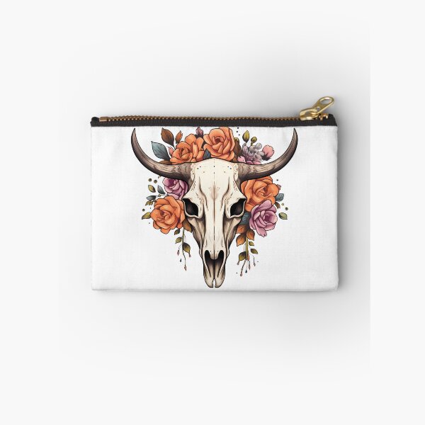 Item preview, Rustic Floral Ranch Boho Cow Skull designed and sold by meganohm.