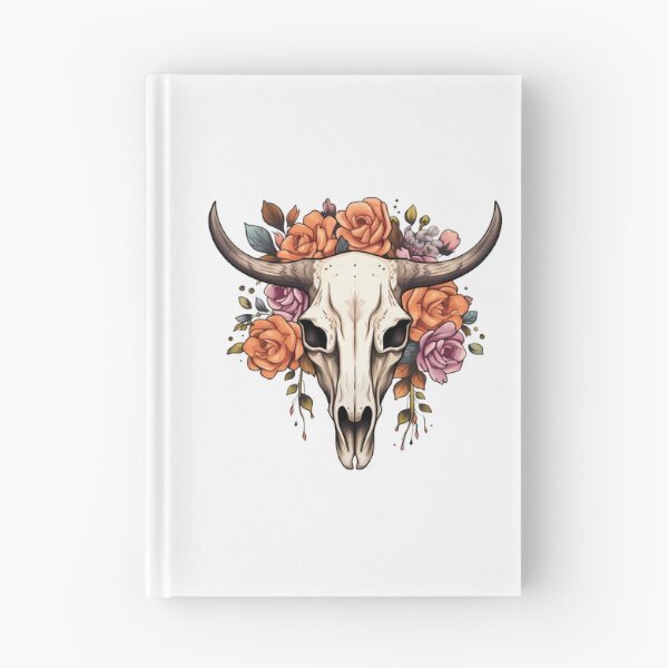 Item preview, Rustic Floral Ranch Boho Cow Skull designed and sold by meganohm.