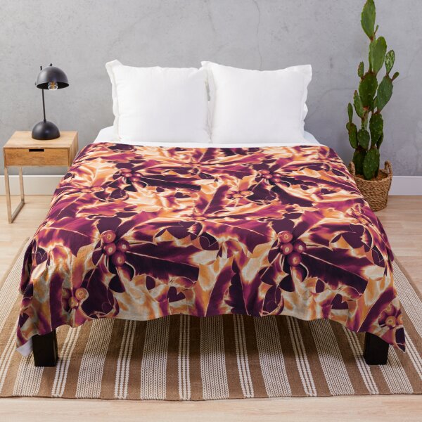 Item preview, Red and yellow floral abstraction designed and sold by Natalia Ruzhyna.