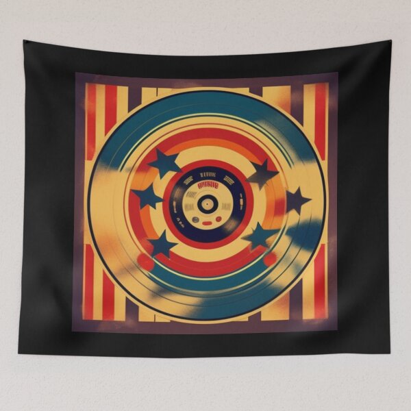 Item preview, Retro Circus Themed Vinyl Record Album Cover designed and sold by musicgeniusart.
