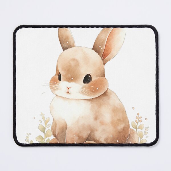 Item preview, Cute Rabbit Sitting in a Patch of Serenity designed and sold by LittleLuvies.