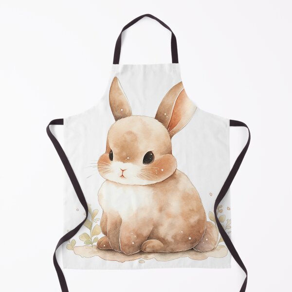 Item preview, Cute Rabbit Sitting in a Patch of Serenity designed and sold by LittleLuvies.