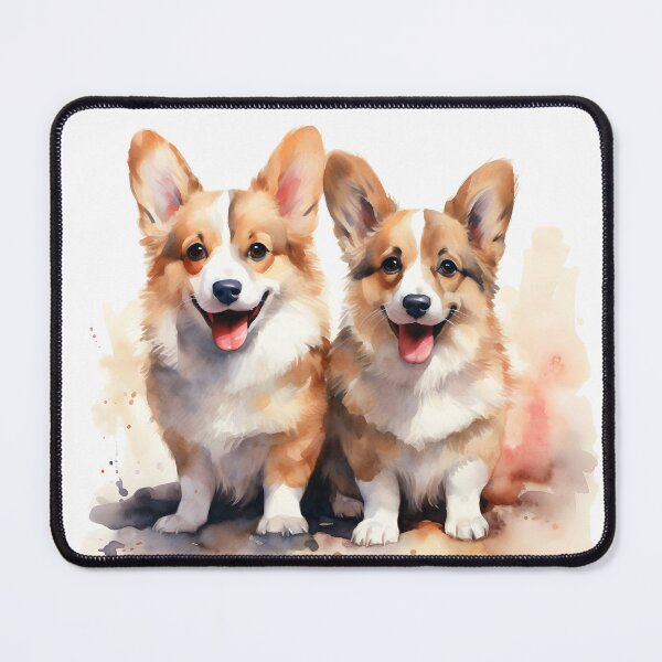 Item preview, Cute watercolor Corgi dogs designed and sold by meow-SN.