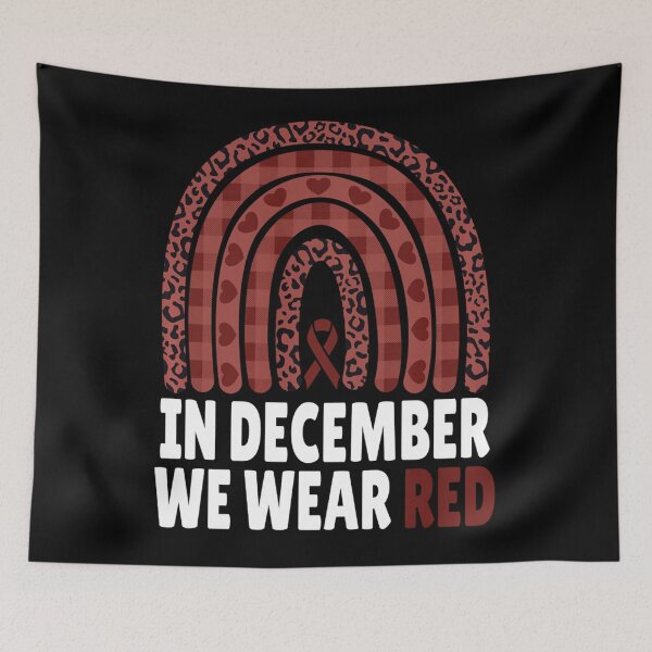 Item preview, In December We Wear Red HIV Awareness Month World AIDS Day designed and sold by EagmianPheolea.