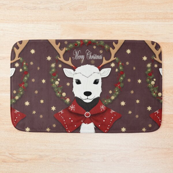 Item preview, christmas white reindeer designed and sold by D-dreams.