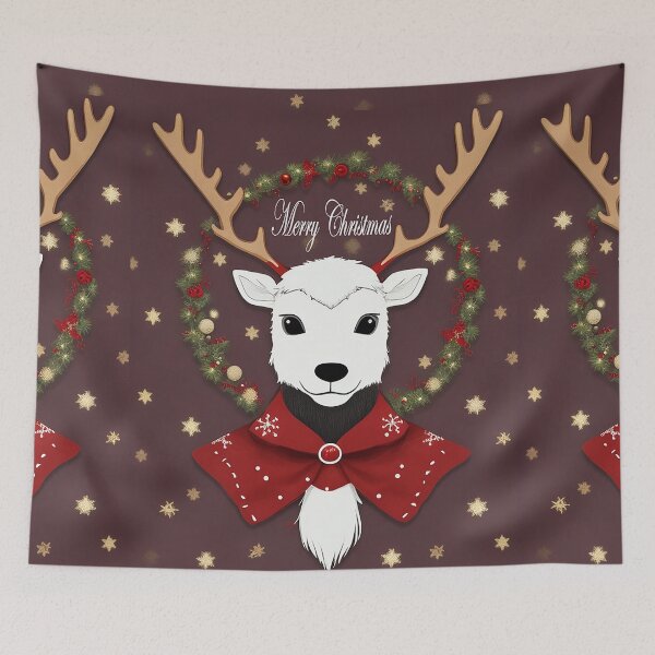 Item preview, christmas white reindeer designed and sold by D-dreams.