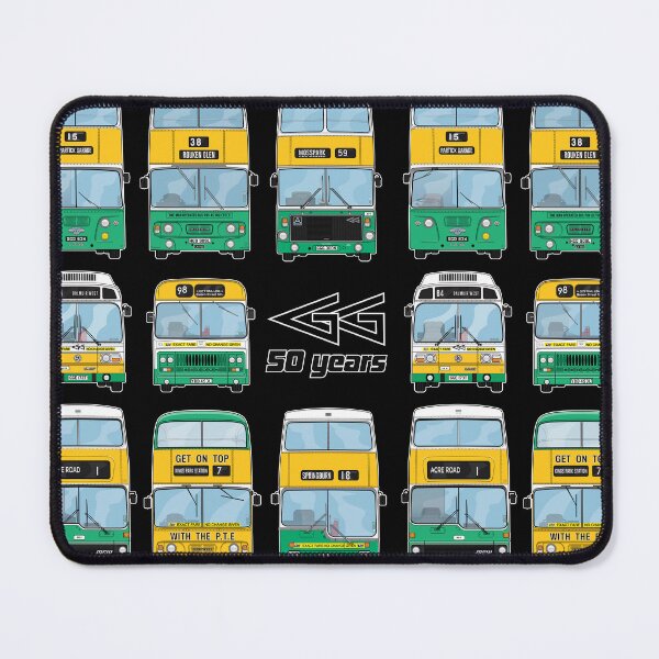 Item preview, GGPTE 50 Years Anniversary 2023 Greater Glasgow Retro Nostalgia bus Illustration designed and sold by BFXIII.