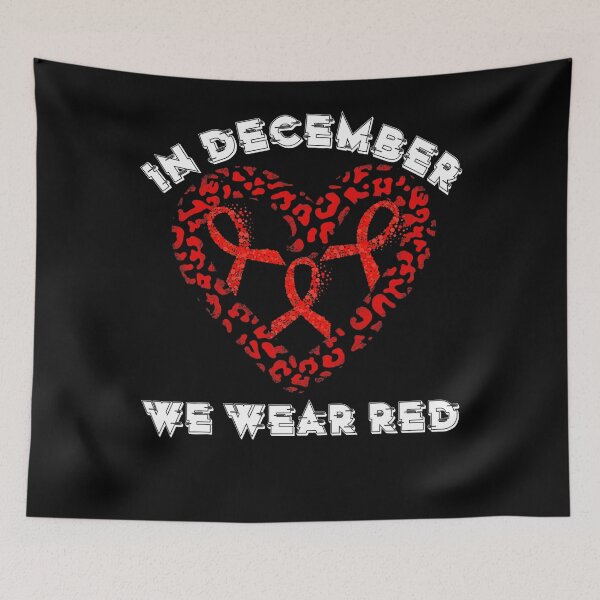 Item preview, In December We Wear Red HIV Awareness Month World AIDS Day  (1) designed and sold by EagmianPheolea.