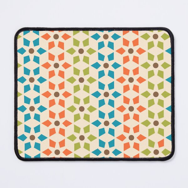 Item preview, Starburst Pattern in Brown Green Blue and Orange designed and sold by tonymagnerart.