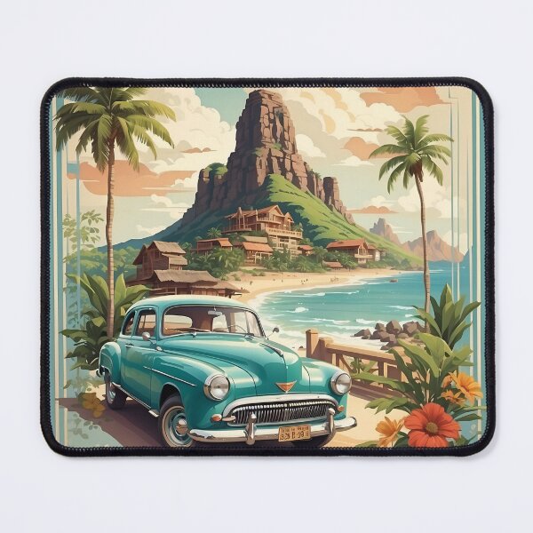 Item preview, Odisea en la isla Mauricio: cartel de viaje antiguo designed and sold by Ceemko's Vintage Corner.