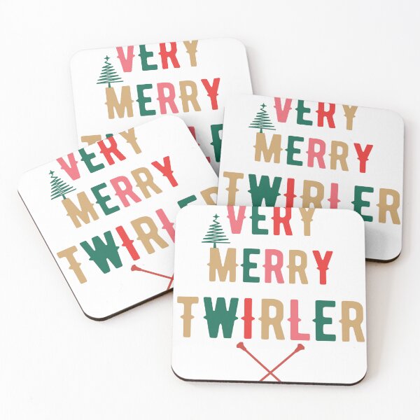 Item preview, Christmas Baton Twirling Design - Very Merry twirler! designed and sold by Peppermintmama.