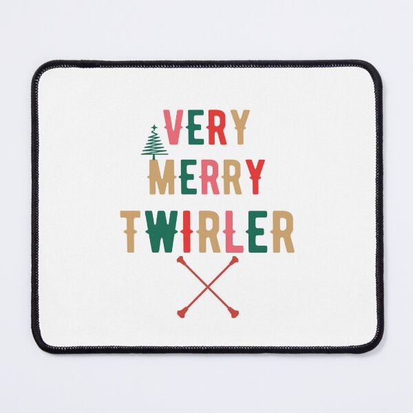 Item preview, Christmas Baton Twirling Design - Very Merry twirler! designed and sold by Peppermintmama.