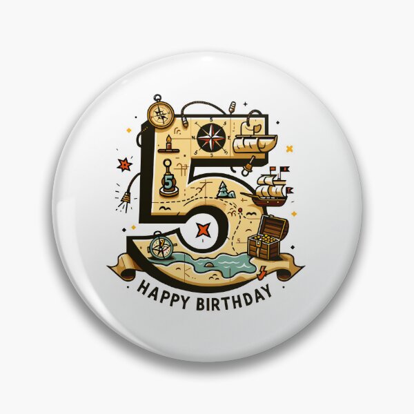 Item preview, Pirate's Quest 5th Birthday Adventure designed and sold by Jurady.
