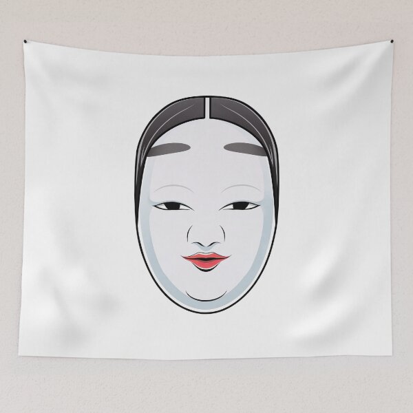 Item preview, Japanese Kabuki Noh Mask - Anime Shirt designed and sold by KAIGAME Art.