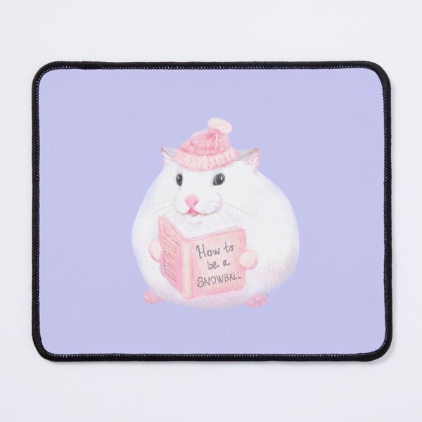 Item preview, Cute Watercolor Hamster Reading A Book, Wintery designed and sold by MissSonjaLe.