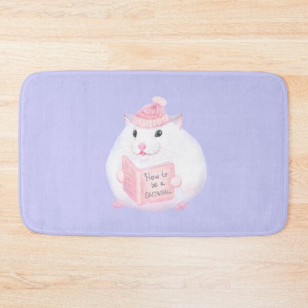 Item preview, Cute Watercolor Hamster Reading A Book, Wintery designed and sold by MissSonjaLe.