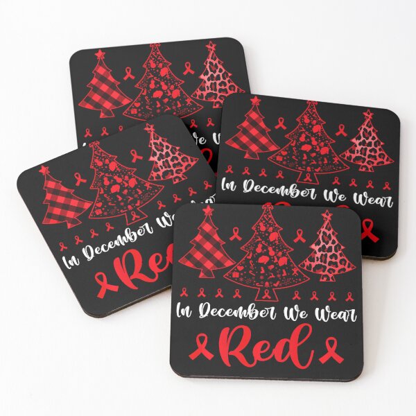Item preview, In December We Wear Red Xmas Tree HIV AIDS Awareness Month designed and sold by EagmianPheolea.