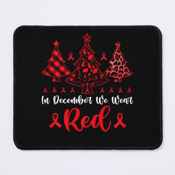 Item preview, In December We Wear Red Xmas Tree HIV AIDS Awareness Month designed and sold by EagmianPheolea.