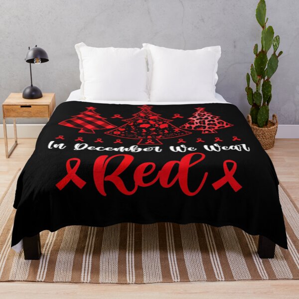 Item preview, In December We Wear Red Xmas Tree HIV AIDS Awareness Month designed and sold by EagmianPheolea.