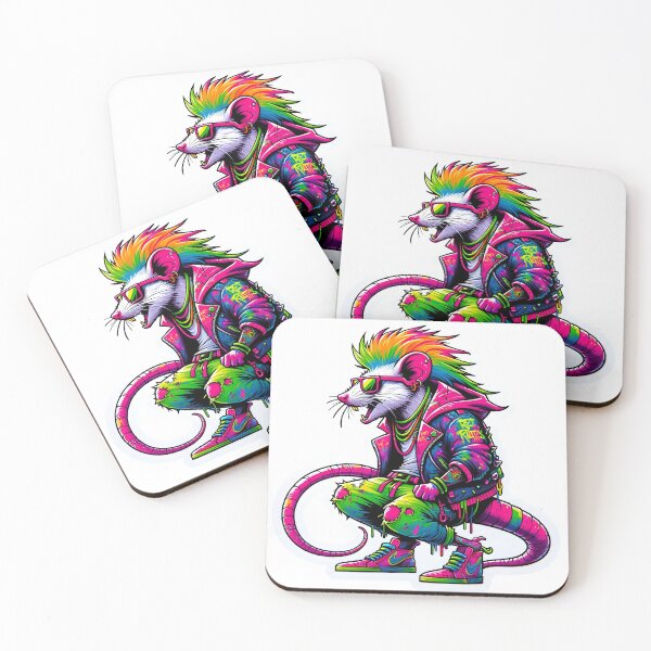 Item preview, male Neon Punk Rat Punks Not Dead designed and sold by Mekone.