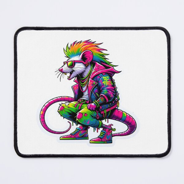 Item preview, male Neon Punk Rat Punks Not Dead designed and sold by Mekone.