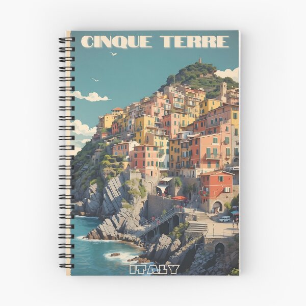 Item preview, Cinque Terre Serenity: Vintage Travel Poster designed and sold by Ceemko's Vintage Corner.