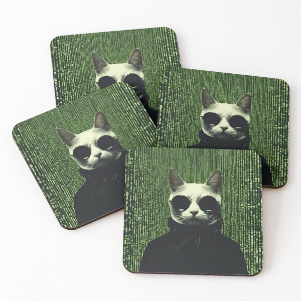 Item preview, Cat in The Matrix designed and sold by AYBOSHOP.