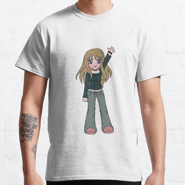 woman in gray pants Classic T-Shirt