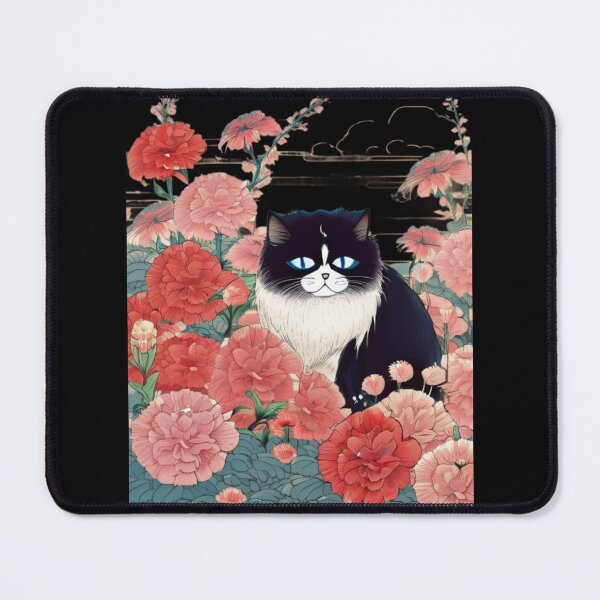 Item preview, himalayan cat in flowers designed and sold by EuropeanPrints.