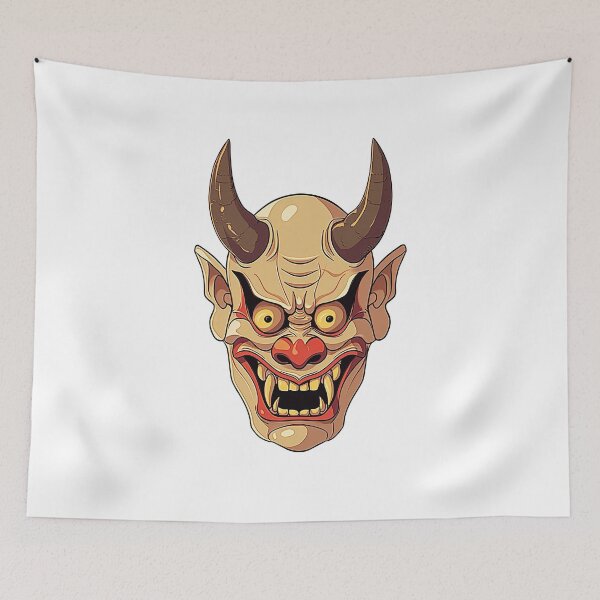Item preview, Japanese Kabuki Oni Mask - Anime Shirt designed and sold by KAIGAME Art.