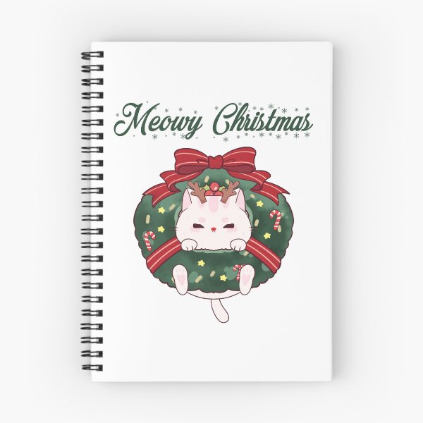 Aperçu de l'œuvre Meowy Christmas cat  créée et vendue par Puuk.