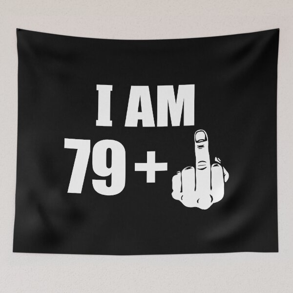 Item preview, Grandpa 80th Birthday I Am 79 pllus 1 + Middle Finger  designed and sold by fomodesigns.