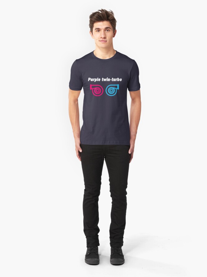 Alternate view of Purple twin-turbo Slim Fit T-Shirt